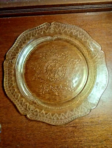 Vintage Federal Amber Yellow Depression Glass Patrician Spoke 11" Round Platter - Picture 1 of 2
