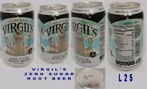 LATTINA VIRGIL'S ZERO SUGAR ROOT BEER EDIZIONE LIMITATA NUOVA PIENA CODICE L25 - Foto 1 di 1