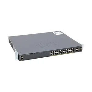 Cisco Catalyst WS-C2960X-24PS-L 24-Port RJ-45 PoE+ 4x SFP Layer 2 Managed Switch - Afbeelding 1 van 4