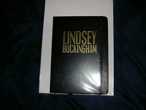 LINDSEY BUCKINGHAM 2018 TOUR VIP LAMINATED BLACK BOOK JOURNAL MINT FLEETWOOD MAC - Picture 1 of 3