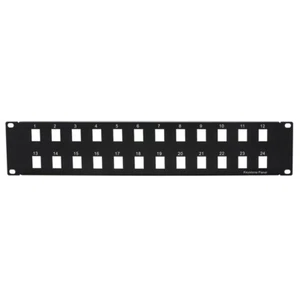 2U 19" 24 port Blank Panel for Keystone Jack - Picture 1 of 1