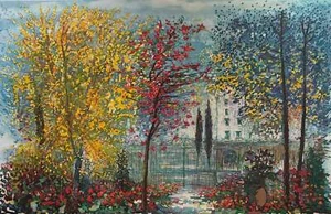 Palo alto Michele Cascella Opera Dipinto Paesaggio ACQUAFORTE Ed. Limitata 86x65 - Imagen 1 de 1