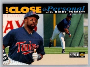 1994 UD Collectors Choice Up Close & Personal Kirby Puckett #638 - Picture 1 of 2