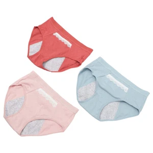 3pcs Women Underwear Women' S Cotton Bikini Women Bikini Underwear - Picture 1 of 12