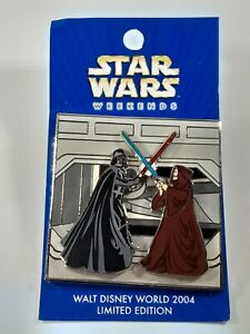 Disney WDW Star Wars Weekends Obi-Wan Darth Vader 2004 Damaged LE Pin