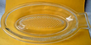 Glas Zitronenreibe Apfelreibe 19 cm unbenutzt - Bild 1 von 2