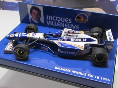 MINICHAMPS /F1 - 1996 WILLIAMS FW18 - JACQUES VILLENEUVE - 1/43 SCALE MODEL CAR - Image 1 of 4