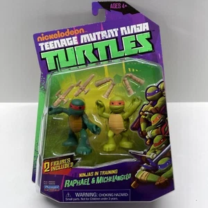 RAPHAEL & MICHELANGELO Ninja Turtles In Training Nickelodeon TMNT 2013 BRAND NEW - Picture 1 of 9