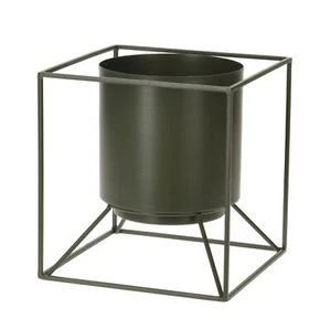 Metall Blumentopf Halter - 2 Farben - Deko Blumen Topf Pflanzen Ständer klein - Bild 1 von 3