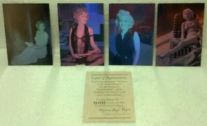 1992 Norma Jean & Marilyn Sammlung 5 Lot Hologramm mit Echtheitszertifikat NM/VF #'s1,2,3,4 LTD - Bild 1 von 9