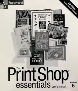 The Print Shop Essentials User Manual Version6 with CD - Picture 1 of 2