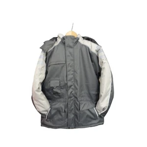 Cold Store Work Jacket Delta Plus Nordland Grey Quilted Hooded Warm Reflective - Picture 1 of 7