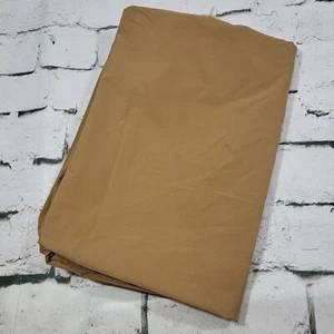 Jumbo Bag Fabric Sack Measures 40" X 28" Tan Drawstring Handmade Signed - Picture 1 of 12