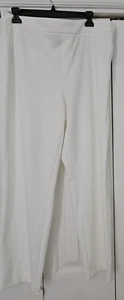 T Tahari Women's White Stretch Crepe Pull-On Pants Size XL NWT, $78 (bn20) - Picture 1 of 4