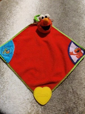 Manta de seguridad para bebé Sesame Street Munchkin ELMO clip antiarrugas mordedor amoroso rojo Foto 1 de 4