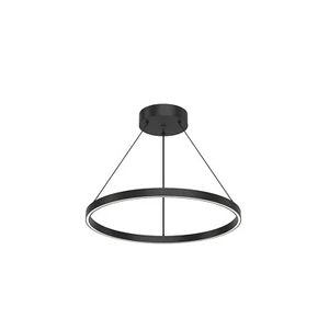 24 inch 51W LED Pendant - Matte Black Finish - Pendants - Cerchio - Picture 1 of 5