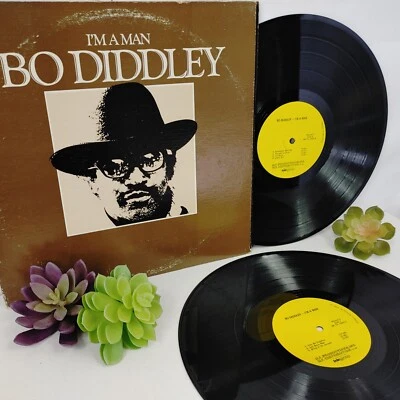 EX+ ~ 1977 I'M A MAN by BO DIDLEY 2LP Gatefold Vinyl Record ~ MF 202/2 Foto 1 de 4