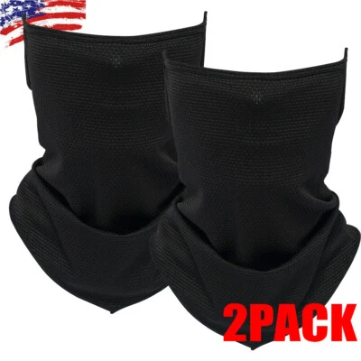 PACK 2 Protección UV Enfriamiento Cuello Polaina Mascarilla Facial Bufanda A Prueba de Viento Bandana Cubierta Foto 1 de 4