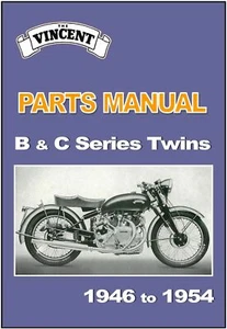 VINCENT Parts Manual C Series Black Lightning 1948 1949 1950 1951 1952 1953 1954 - Picture 1 of 4