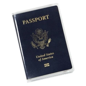 Clear Passport Cover Plastic Passport Protector Vinyl ID Card Protector Case - Picture 1 of 16