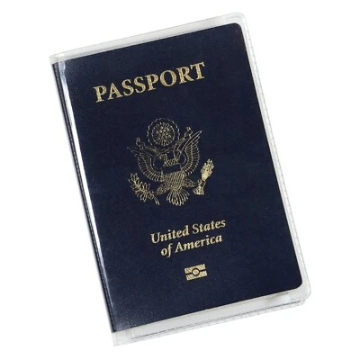 Clear Passport Cover Plastic Passport Protector Vinyl ID Card Protector Case - Image 1 of 2