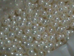 AAA Akoya Seed Pearls 2.8 to 3 MM NO Hole Create New or Fix Vintage 55 Pcs !!! - Picture 1 of 2