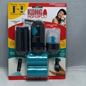 Kong HandiPOD Starter Kit LED Flashlight Plus Degradable Dog Potty Poop Bags