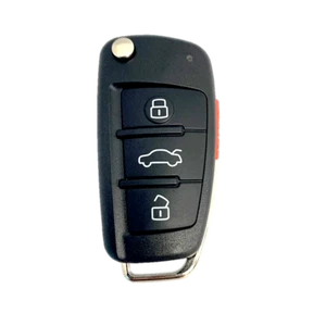 2008 - 2015 Audi Q7 Unlocked OEM Electronics Remote Key UNCUT Flip - IYZ3314 - Picture 1 of 4