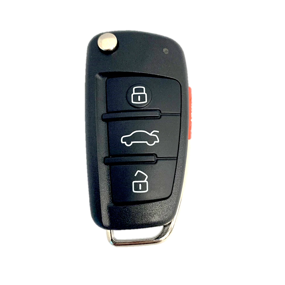 2008 - 2015 Audi Q7 Unlocked OEM Electronics Remote Key UNCUT Flip - IYZ3314 - Image 1 of 4