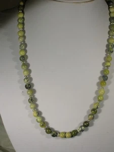 20" Yellow Turquoise Bead Necklace - Bild 1 von 2
