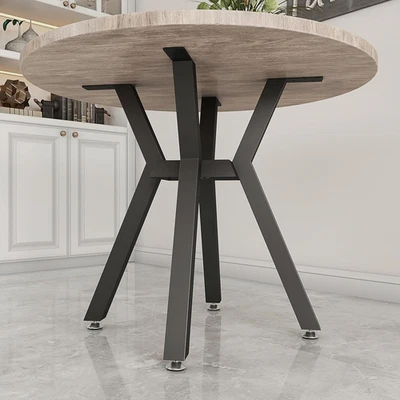 Metal Table Base，Modern Coffee Table Legs 28 Inch, Dining Table Legs for Glass, - Image 1 of 4