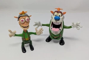 Ren & Stimpy Show Army Ren Hoek & Boot Camp Stimpy Action Figures - Picture 1 of 10