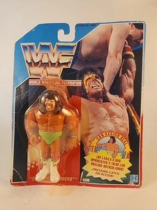 WWF HASBRO ULTIMATE WARRIOR SERIES 1 FIGURE VINTAGE Spanish Card - Picture 1 of 10