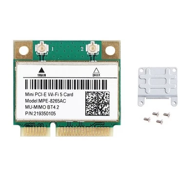 -8265AC Drahtlose Halbe -PCI-E-WLAN-Karte 1200 Mbit/S WLAN-Netzwerkkarte U2T3 - Bild 1 von 4