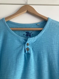 Mantaray Shirt 3xl Xxxl 30 Inch Pit To Pit GRANDAD COLLAR..VINTAGE WASH - Picture 1 of 5