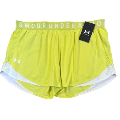 Pantalones Cortos Under Armour Mujer Play Up Twist Amarillo XL 3.0 Calce Suelto Atlético Foto 1 de 4