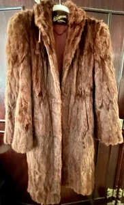 Vintage The Emporium San Francisco Full Length Fur Coat Size Medium Lined - Bild 1 von 11