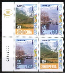 ALBANIEN 2004 Europa (aus LB) 4v postfrisch ** - Bild 1 von 1