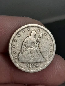 1875-S Twenty Cent Piece - Picture 1 of 4