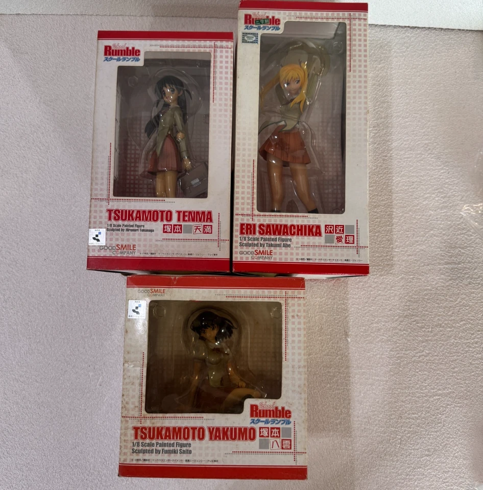 Sawachika Eri Tsukamoto Tenma Yakumo School Rumble Figure Set No Tariff READ - Image 1 of 4