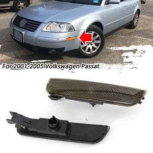 For 01-05 VW Passat B5.5 3B0945071 3B0945072 Pair Black Side Marker Lamp Lights - Picture 1 of 6