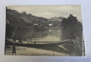AK Bayern ; Würzburg Käpperle, Festung, Kind im Kanu auf den Main 1908 - Picture 1 of 2