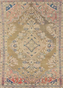 Vintage Traditional Rug 4x6 Hand-knotted Wool Geometric Carpet for Any Room - Picture 1 of 18