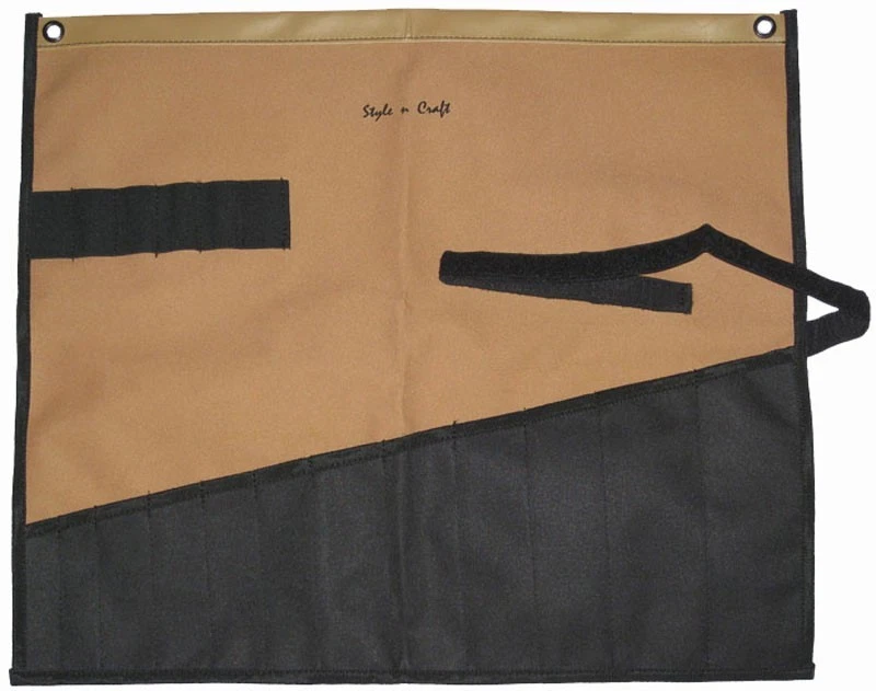 Style n Craft 76509 - 12 Pocket Wrench Roll Tool Pouch in Heavy Duty Polyester - Image 1 of 1