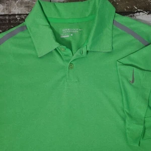 Nike Golfshirt Herren Dri Fit Tour Performance Polo Grün Stretch Gr. Large - Bild 1 von 15