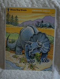 Rainbow Works Animali preistorici Triceratopo cornice-vassoio puzzle 1987 - Foto 1 di 2