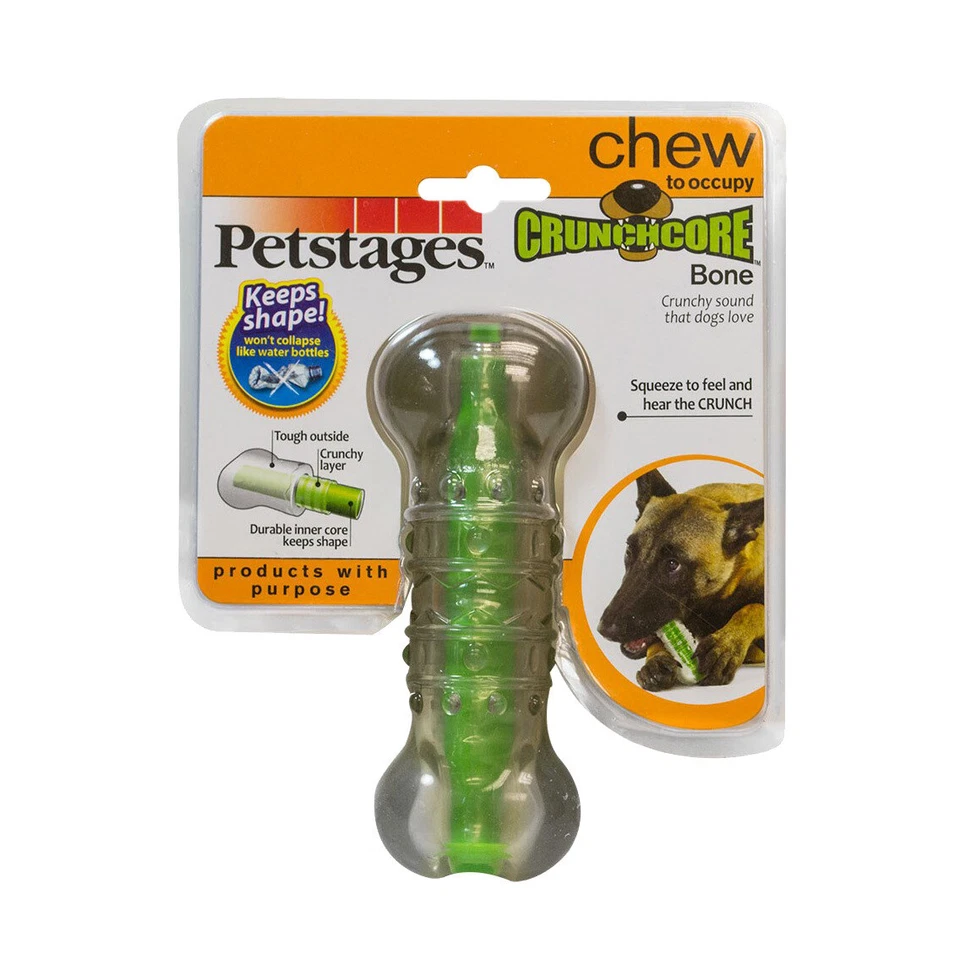 Petstages Crunchcore Crunchy Centre Chew Bone Dog Toy - Medium - image 1 of 1