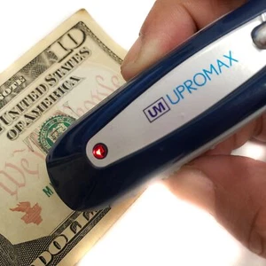 2 in 1 Mini Portable Counterfeit Money Detector Dollar US Euro GBP Fake Currency - Picture 1 of 12