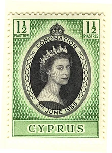 CYPRUS 1953 CORONATION BLOCK OF 4 MNH - Picture 1 of 1
