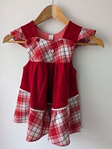Girls Red And White Dress Size 116